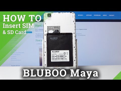 How to Install SIM & SD Card in BLUBOO Maya – Insert Micro SIM & Micro SD Card