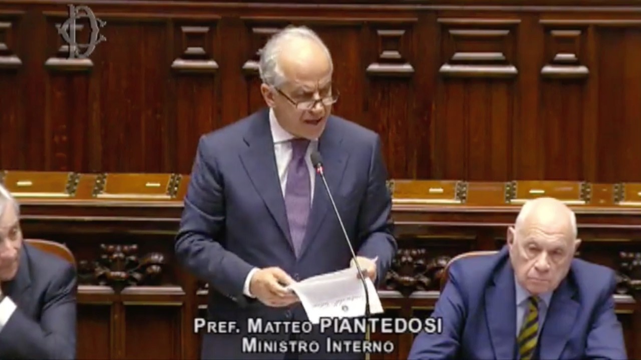 IL MINISTRO PIANTEDOSI RISPONDE AL QUESTION TIME ALLA CAMERA DEI DEPUTATI