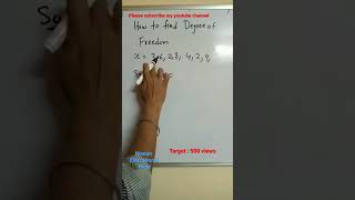 How to find Degree of Freedom