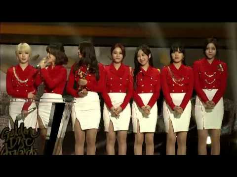 [GDA] 150114 29th Golden Disk Awards Digital Single - Bonsang Award Acceptance Speech (AOA + Ailee)
