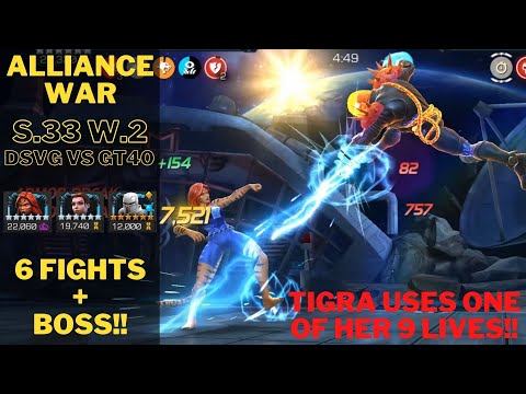 ALLIANCE WAR SEASON 33 WAR 2 - 6 FIGHTS + BOSS (DSVG vs GT40)