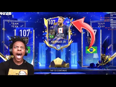 Speed get packs Neymar JR - sings *Parado no Bailão* 🥵👽#ishowspeed #fifapacks @IShowSpeed