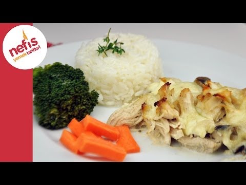 Fırında Kremalı Mantarlı Tavuk Tarifi | Nefis Yemek Tarifleri Video