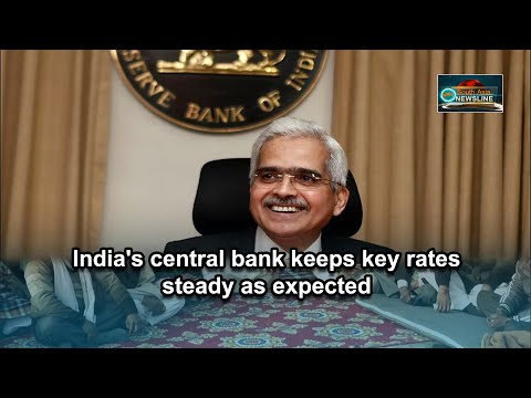 India's central bank keeps key rates steady as expected