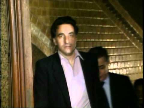 Nicodemo Scarfo & Joe Ligambi being led handcuffed to court