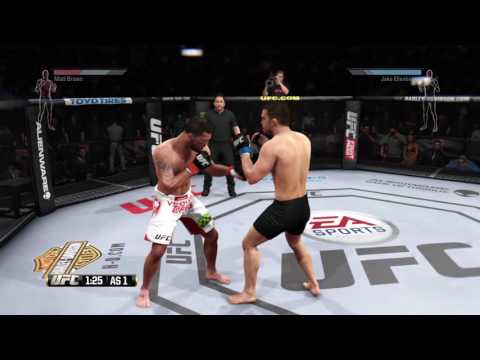UFC 201 MATT BROWN VS JAKE ELLENBERGER SIMULATION PS4