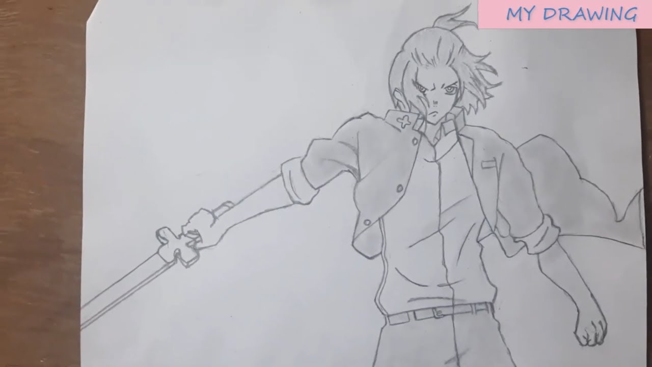 Newbie's attempt at drawing Arthur Boyle from Fire Force #drawing #easy #viral #trending #art #craft