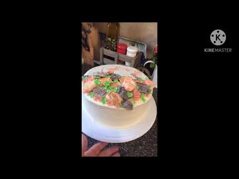 Buttercream flower cake