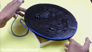 Easy Shilpkar clay Craft Idea- How to Make Easy Mural from Clay & Rope Step by Step