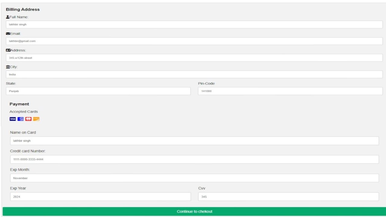 How to make payment page in html and css | payment page design html css| #html  @learnwithcode102