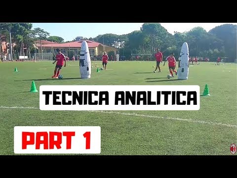 Conduzione della palla -Tecnica analitica -  Milan Junior Camp Lignano Parte 1