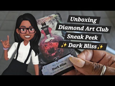 Unboxing Diamond Art Club Sneak Peek ✨️ Dark Bliss✨️