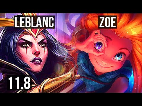 LEBLANC vs ZOE (MID) | Rank 1 LeBlanc, Rank 8, 6/2/14 | KR Challenger | v11.8