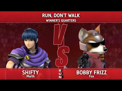 Run, Don't Walk P+ Winner's Quarters Shifty (Marth) vs Bobby Frizz (Fox)