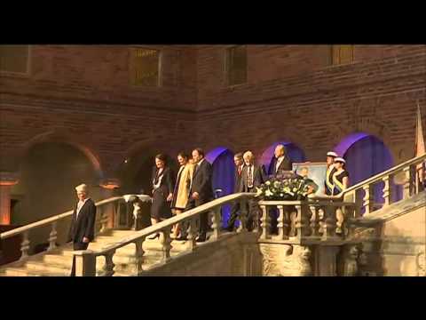 Här anländer Kronprinsessan Victoria med Ban Ki-moon