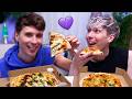 DAN AND PHIL MASSIVE PIZZA MUKBANG 3