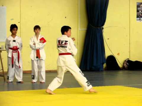 criterium technique regional  mars 2012 categorie minimes Sofian 5eme poomse