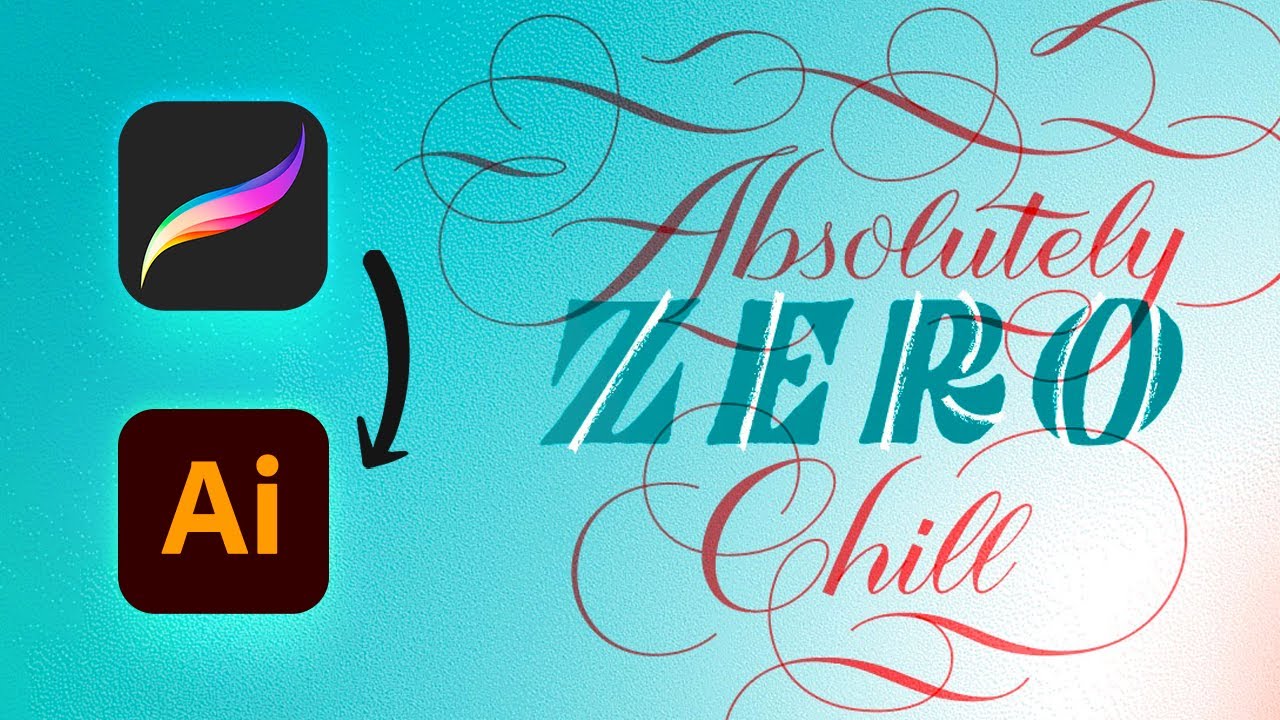 iPad Lettering Tutorial | Complete Procreate to Illustrator Workflow