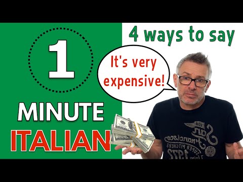 Italian lesson. 4 ways of saying it’s very expensive in Italian