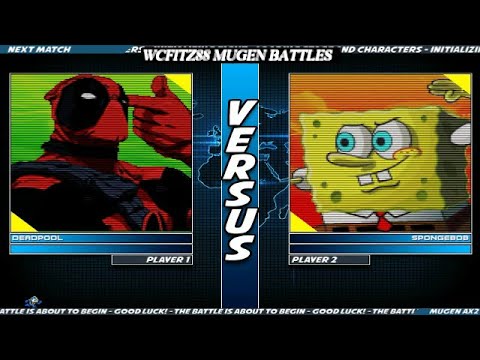 WCFITZ88 MUGEN Battles | Deadpool vs SpongeBob