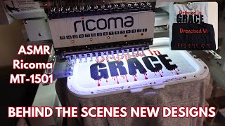 Embroidery ASMR: Grace & Mercy New Hoodie Designs From Start to Finish | On the Ricoma MT-1501