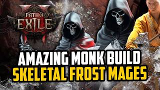 INSANE Damage Frost MONK Leveling Build Path Of Exiles 2 (Act 2 - 3)