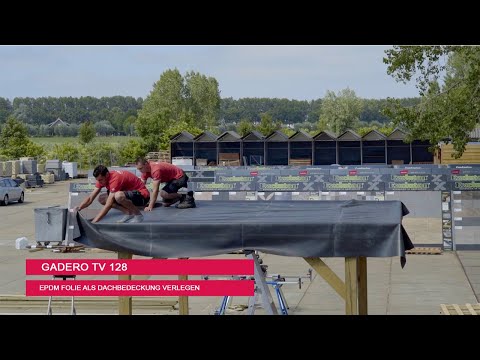 EPDM Folie als Dachbedeckung verlegen