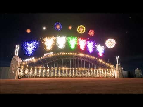 Sydney Olympic Fireworks - 2000 Olympic Fireworks Finale FWSim