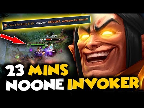 Noone [Invoker] SPAMMER vs EG.Cr1t- Sven  - Dota 2 Invoker Gameplay