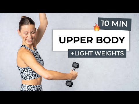 10 MIN STANDING FULL BODY BARRE WORKOUT WITH LIGHT WEIGHTS