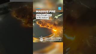 Fire destroys roof of Rio's Olympic Velodrome in Brazil; no injuries reported