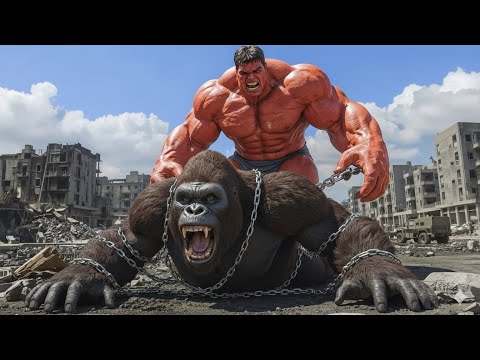 King Kong vs Red Hulk – The Ultimate Power Clash in 4K