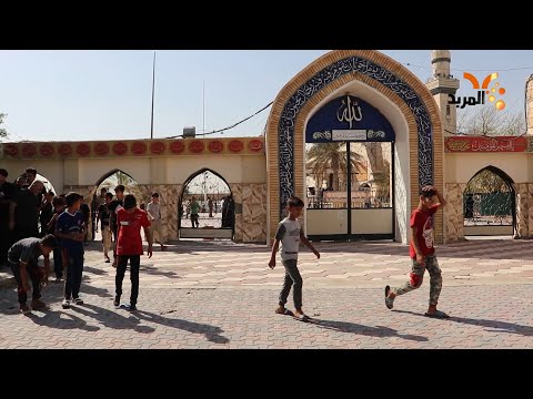 شاهد بالفيديو.. مواطنون في البصرة يحيون زيارة عيد الغدير بمسجد الخطوة #المربد