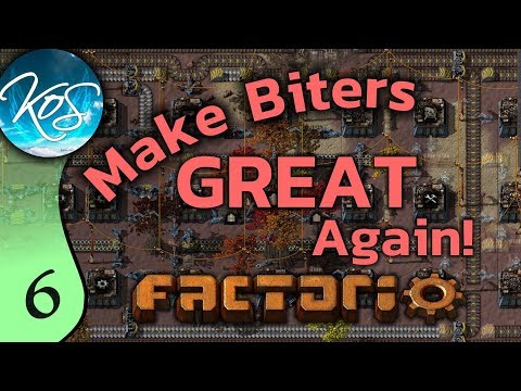 Factorio Ep 6: THE SACRED BELT TREE - Make Biters GREAT Again! - Mod, Let's Play, Gameplay