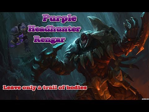 ★LEAVE ONLY A TRAIL OF BODIES - Purple Rengar jungle Chroma Highlights