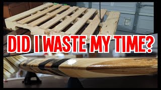 Turning FREE Pallet Wood Into Fine Furniture / Black Epoxy