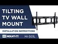 Tilting TV Wall Mount Bracket Assembly MI 303L