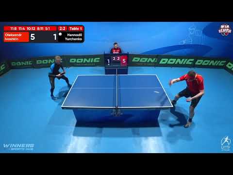 02:30 Oleksandr Ivashkin 3-2 Hennadii Yurchenko West 7 WIN CUP 15.12.2022 | TABLE TENNIS WINCUP