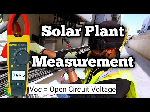 Solar Plant Measurements | Voc | Isc | Vmp | Imp | +ve to earth -ve to earth