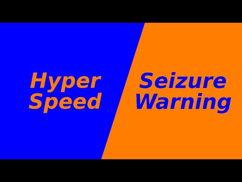 Hyper Speed Flashing Color Changing - Orange Blue Screen [1 Hour SEIZURE WARNING]