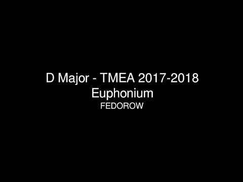 D Major - TMEA 2017-2018 Euphonium Etude 2