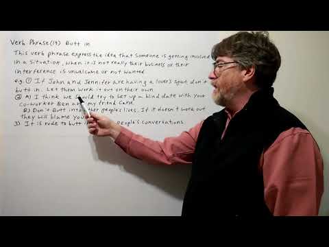 Tutor Nick P Verb Phrase (19) Butt In