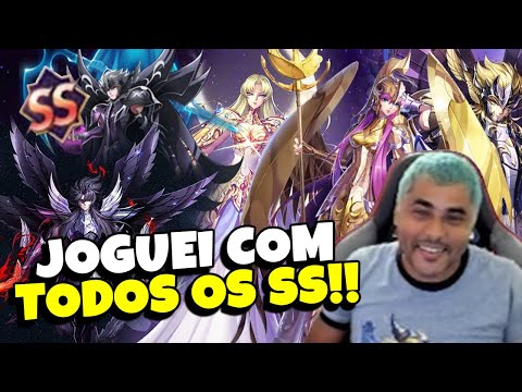 JOGUEI COM TODOS OS DEUSES DO JOGO - Saint Seiya Awakening