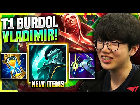 BURDOL PICKS VLADIMIR WITH NEW ITEM NIGHT HARVESTER! - T1 Burdol Plays Vladimir Top vs Jayce!