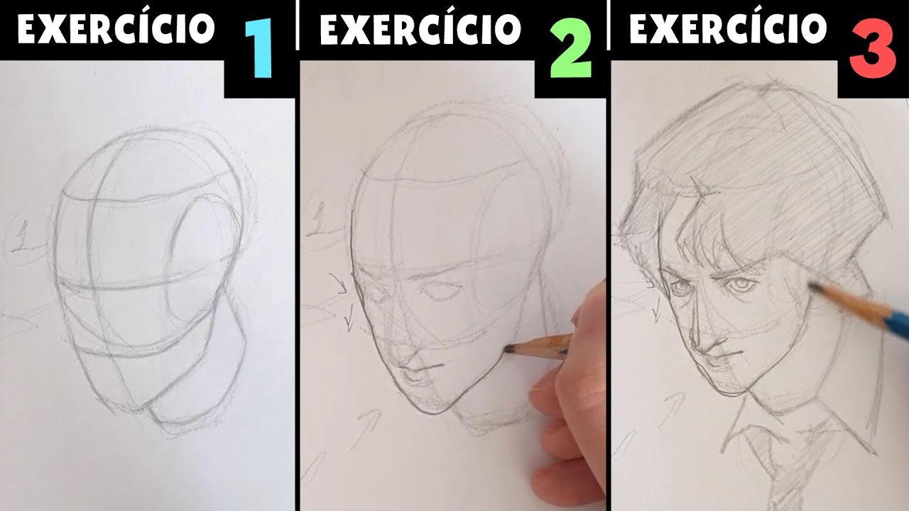 Aprenda a Desenhar CABEÇAS com esses 3 Exercícios