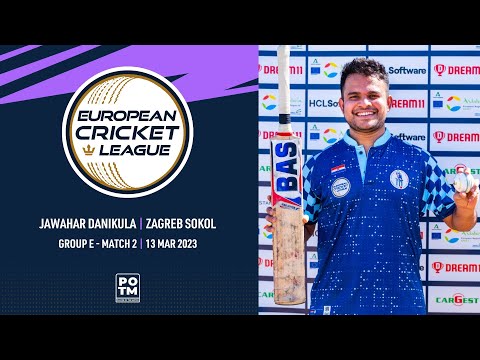 POTM: J.Danikula - ZAS vs STA | European Cricket League 2023 | Group E, Day 1 | ECL23 | ECL23.058
