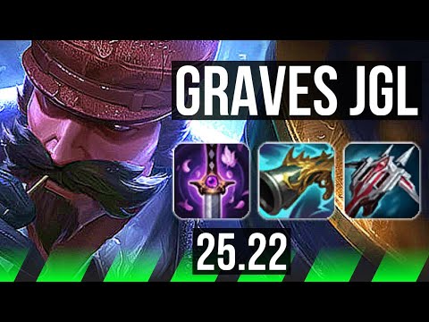 GRAVES vs MASTER YI (JGL) | Legendary, 6 solo kills | KR Master | 25.22