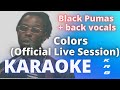 Black Pumas + back vocals -  Colors (Official Live Session) - KARAOKE PLAYBACK INSTRUMENTAL DEMO