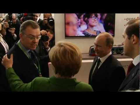 Merkel und Putin bei INNOPROM