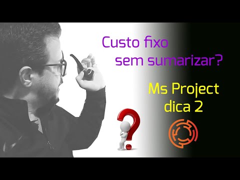 Custo Fixo sem sumarizar no Ms Project?